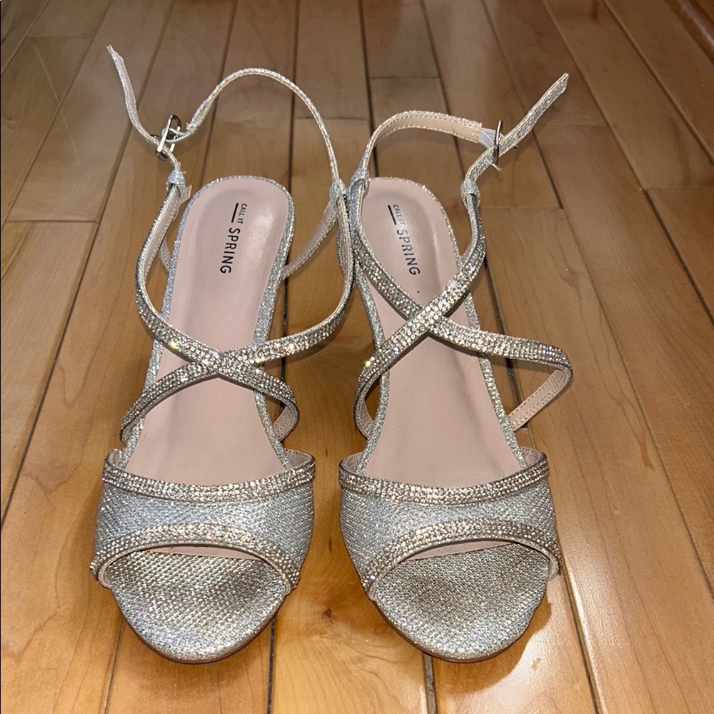Call It Spring Silver Prom Heels - Picture 5 of 5